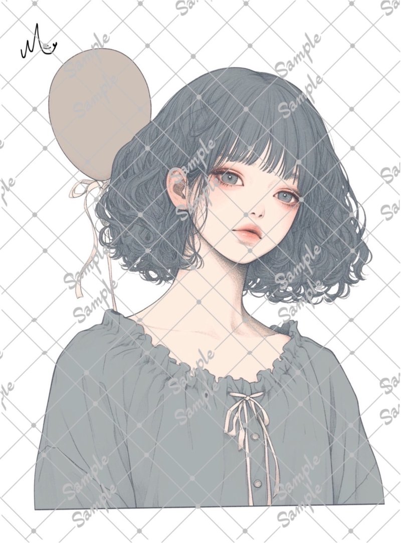 オリジナル人物ステッカー - 貼紙 - 紙 