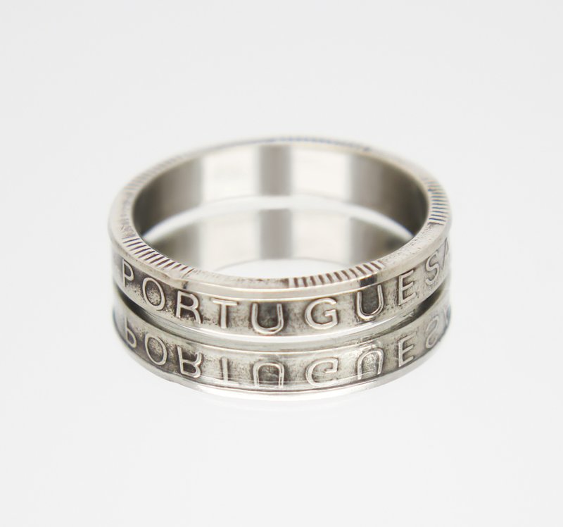 Portugal Coin Ring 100 escudos 1989-2001 coin rings for men coin rings for women - 戒指 - 其他金屬 