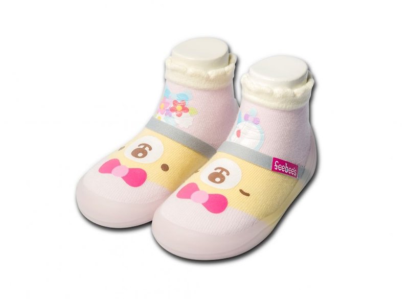[Feebees] Cute Animal Series Bride Bear (Toddler Shoes, Socks, Shoes, Children's Shoes, Made in Taiwan) - รองเท้าเด็ก - วัสดุอื่นๆ สึชมพู