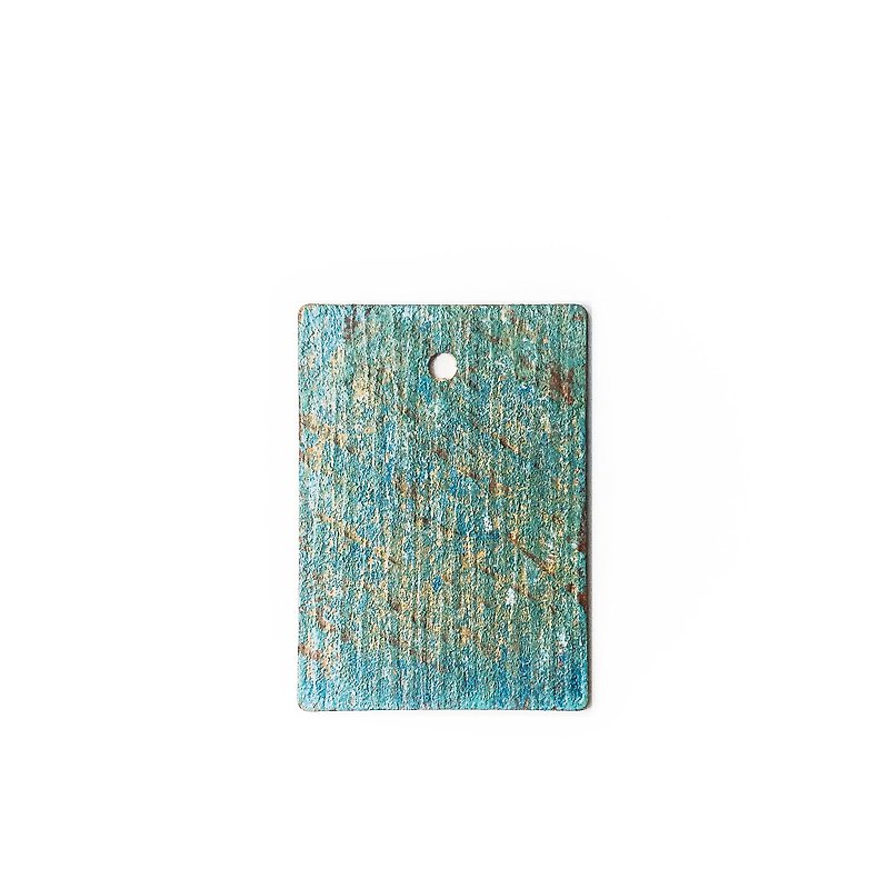手繪抽象藝術環保木牌吊飾 Abstract Wood Art_Scatch - 吊飾 - 環保材質 藍色