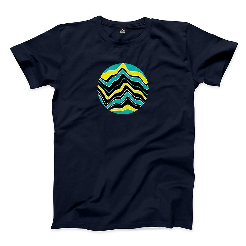 Rythme-Navy-Unisex T-shirt - Men's T-Shirts & Tops - Cotton & Hemp Blue