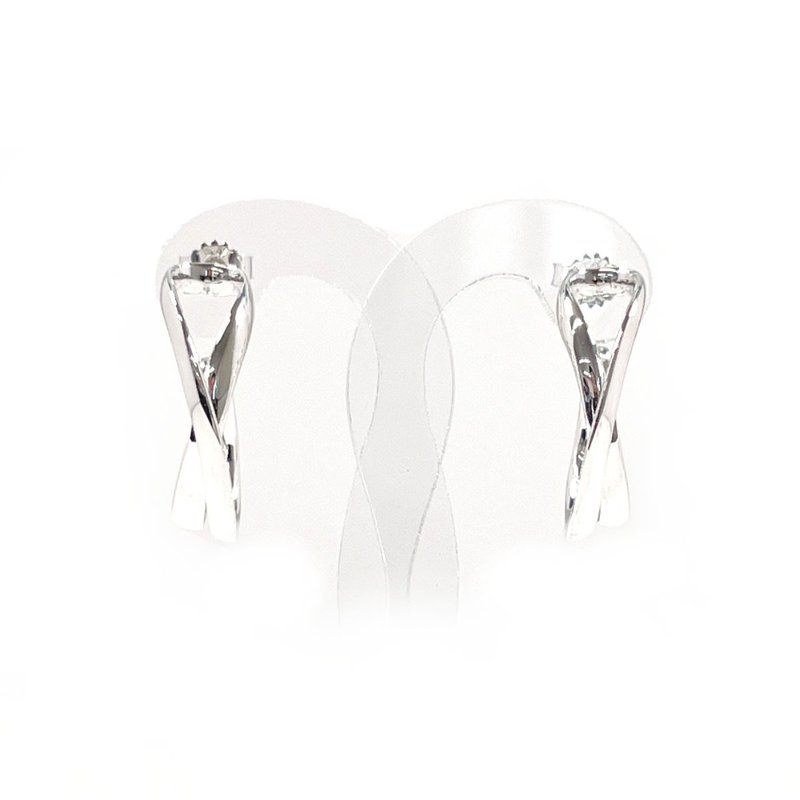 【日本直送 中古美品】ジョージジェンセン Georg Jensen ピアス インフィニティ レギッツェ オバゴー シルバー925 - 耳環/耳夾/耳骨夾 - 純銀 銀色