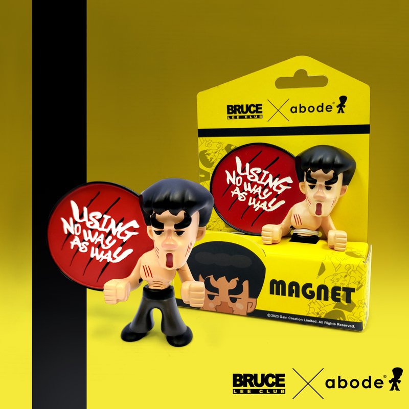 格鬥人偶冰箱貼 --- Bruce Lee Club x abode 系列 - 磁鐵 - 樹脂 