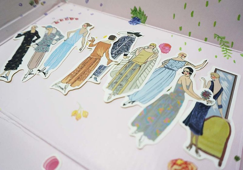 Girl Sticker / Woman Sticker - 04 - Stickers - Paper 