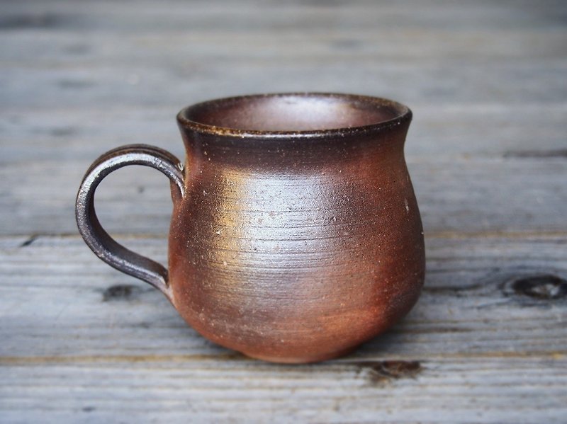 Bizen coffee cup (middle) c 2 - 112 - Mugs - Pottery Brown