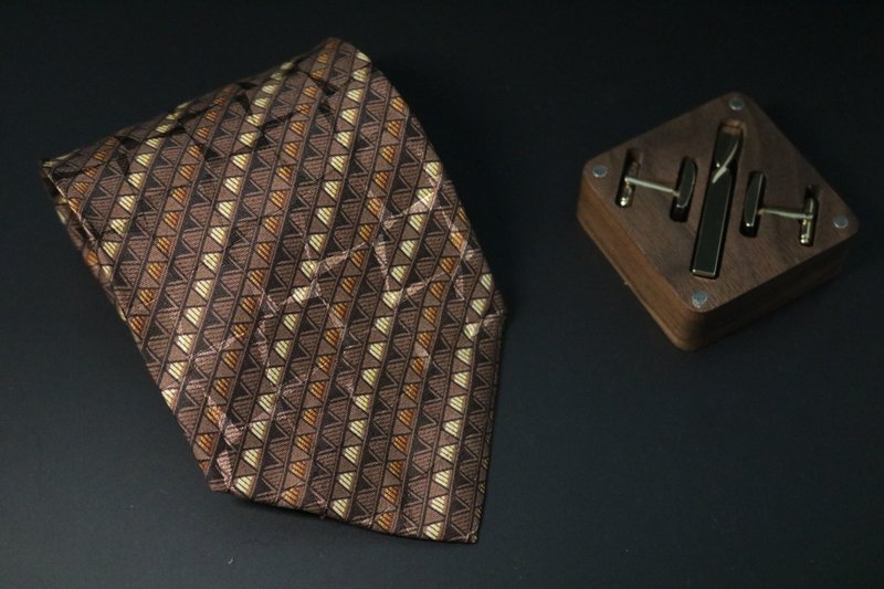 Brown 100% silk tie is a must-have for men's business commuting - Ties & Tie Clips - Silk Brown