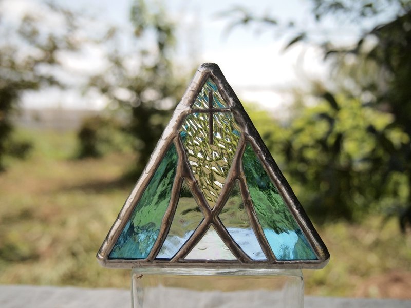 海冰教堂LED專用燭台 - 裝飾/擺設  - 琉璃 藍色