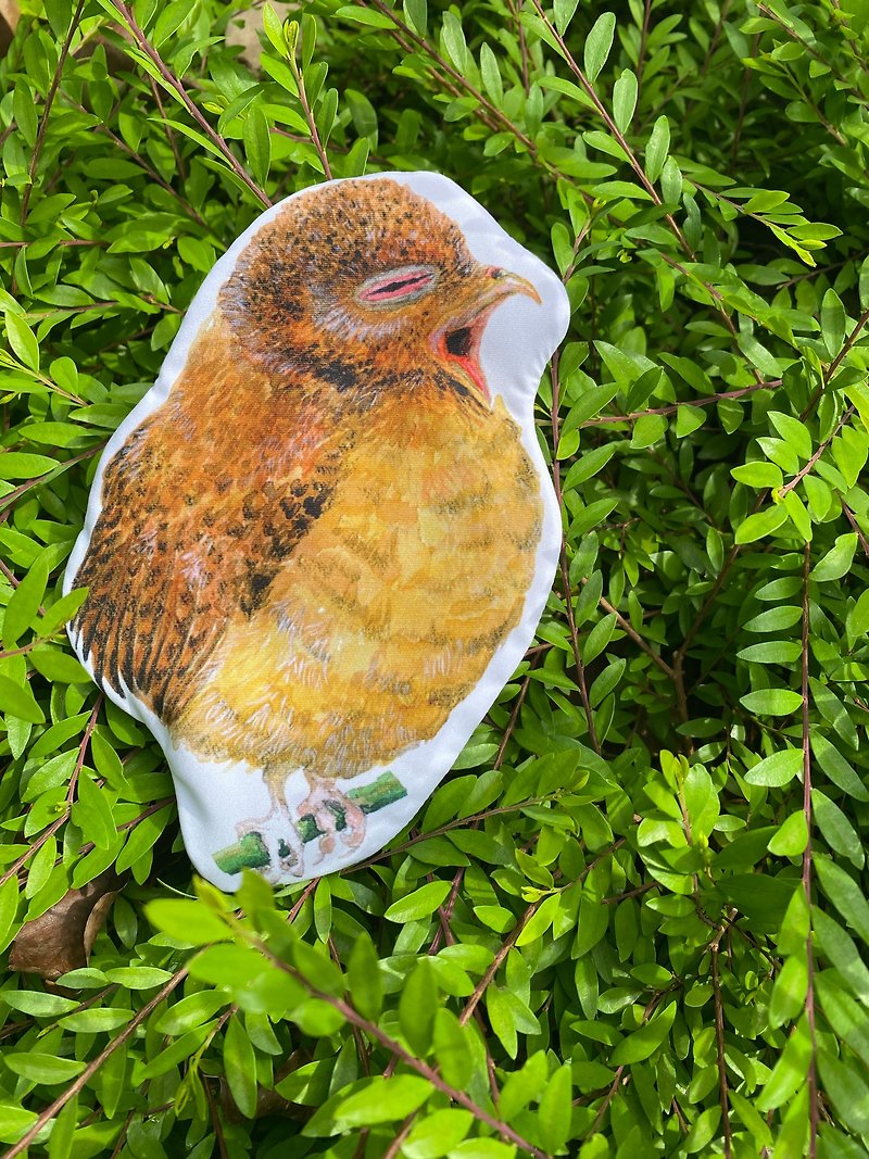 黃嘴角鴞 造型零錢包 - 散紙包 - 聚酯纖維 咖啡色