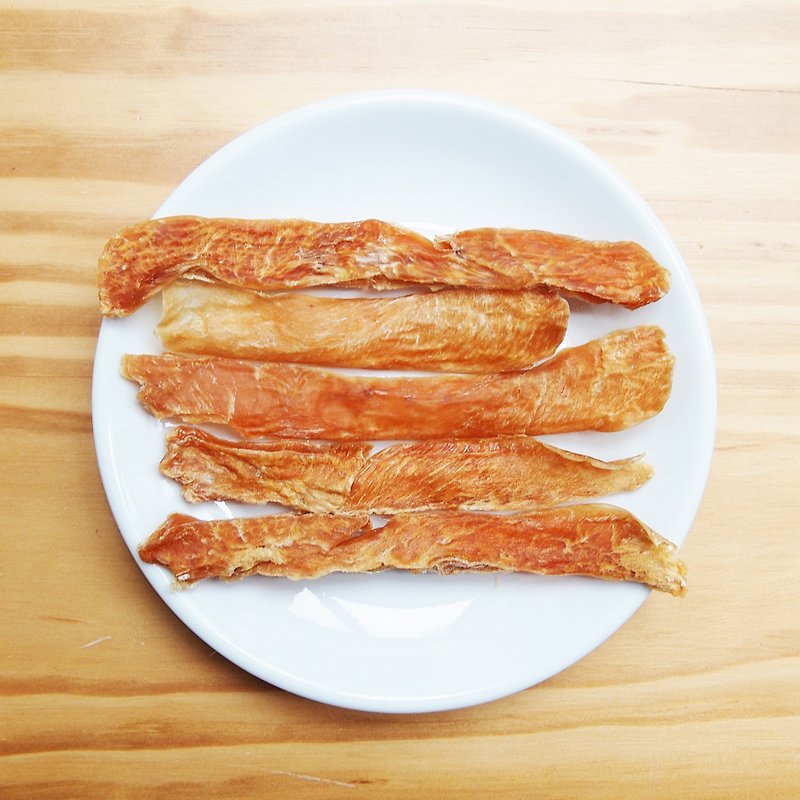 【Snacks for Dogs and Cats】Pure Original Chicken Slices 100g - อาหารแห้งและอาหารกระป๋อง - อาหารสด สีส้ม