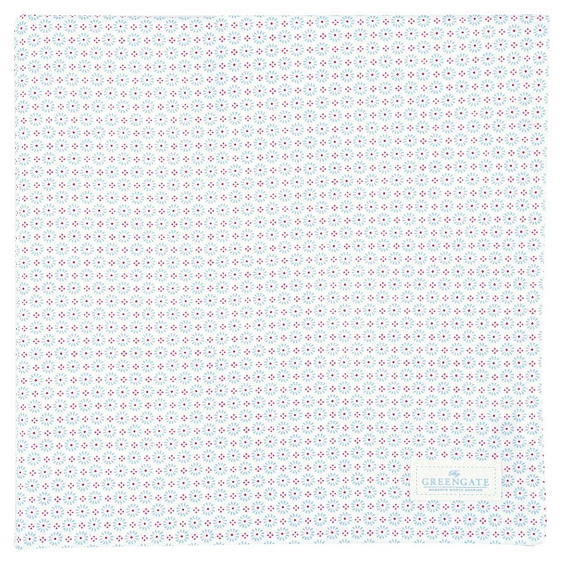 【新品】丹麥GreenGate Narina pale blue 桌巾 150x150cm - 桌布/桌巾/餐墊 - 棉．麻 多色