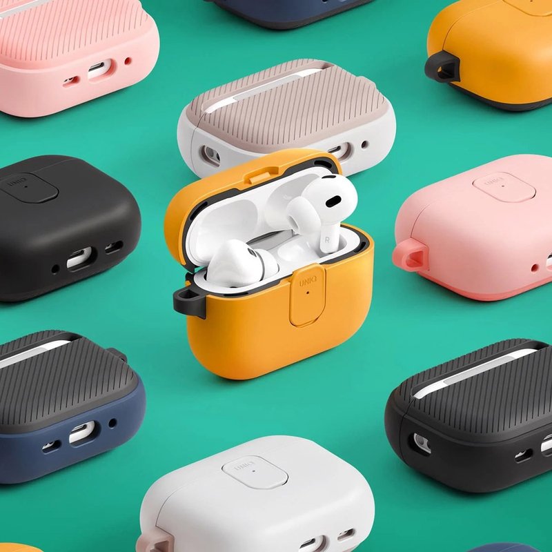UNIQ Clyde 卡扣式雙料保護套 (附登山扣) AirPods Pro 第3代 - AirPods/耳機保護套 - 其他材質 多色