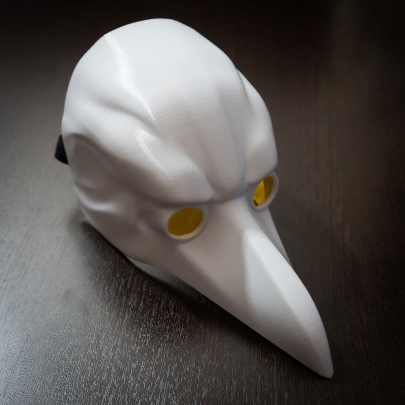 Plague Doctor Mask - Face Masks - Plastic White