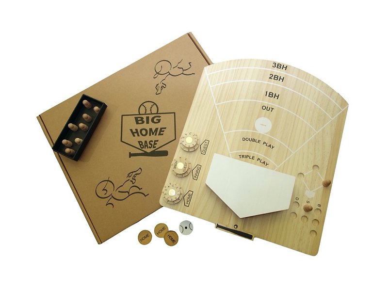 Big Home Base (Tabletop baseball game) - Board Games & Toys - Wood Green