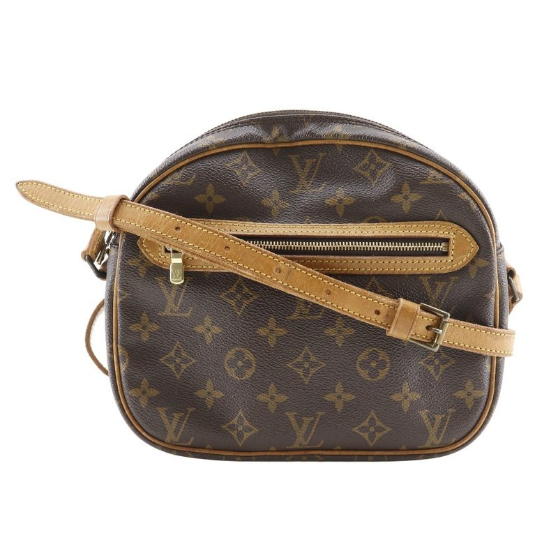 【日本直送】ルイ・ヴィトン LOUIS VUITTON サンリス ショルダーバッグ M51222 モノグラムキャンバス 茶 レディース【中古】 - 側背包/斜背包 - 人造皮革 咖啡色