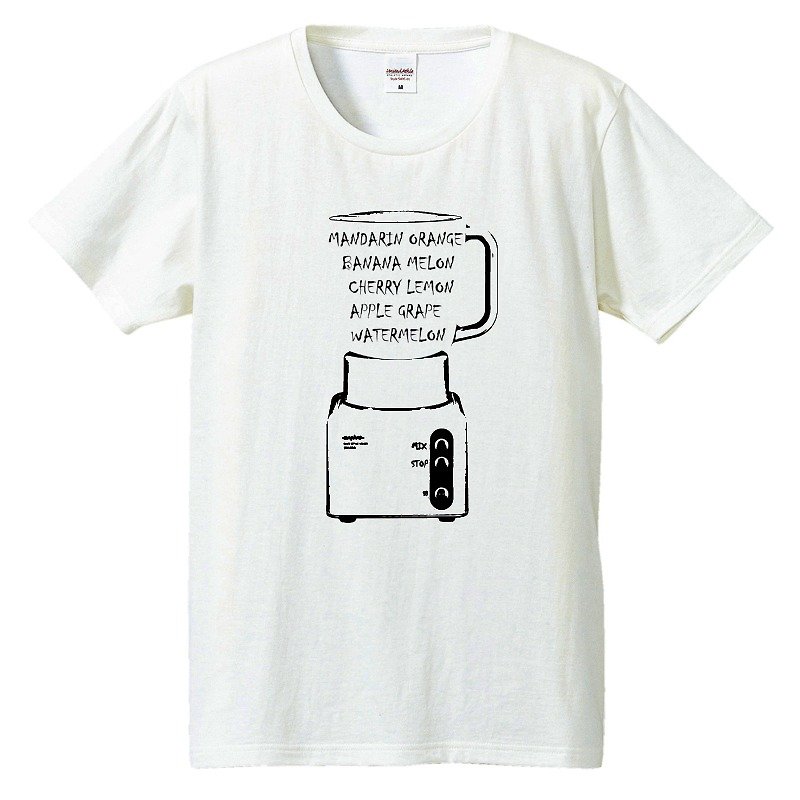 Tシャツ / mixjuice 3 - T 恤 - 棉．麻 白色