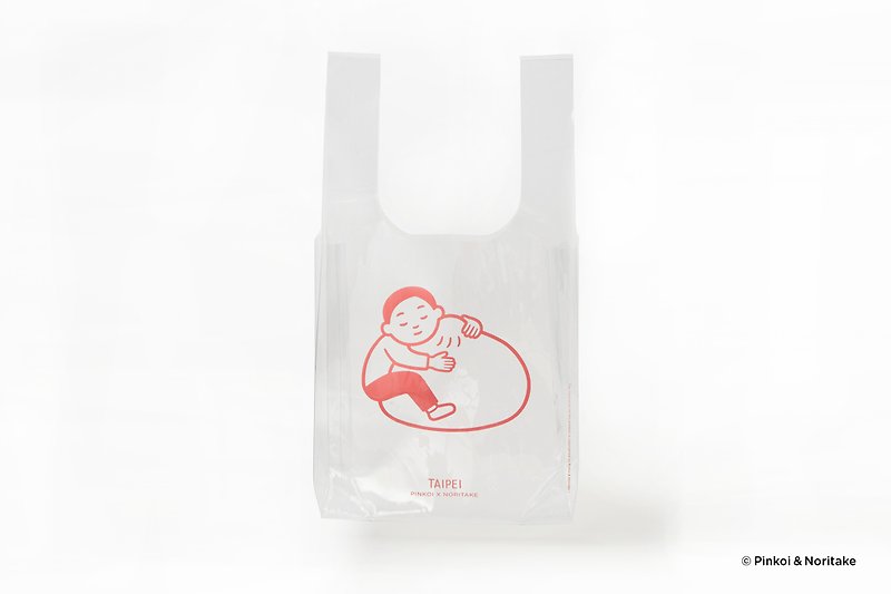 Pinkoi x Noritake TAIPEI Version PVC Transparent Tote Bag - Handbags & Totes - Plastic Transparent