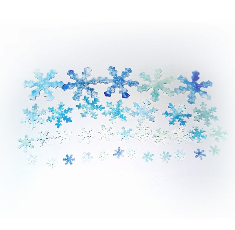 Drawing declared dye - sticker pack - Snow - Stickers - Paper Blue