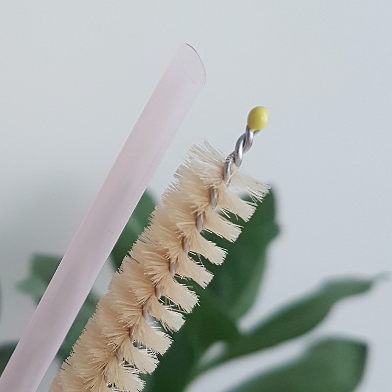 Limited time offer-FunXinstoro rest assured biomedical grade environmental protection straws-single purchase wool brush - Reusable Straws - Silicone Khaki
