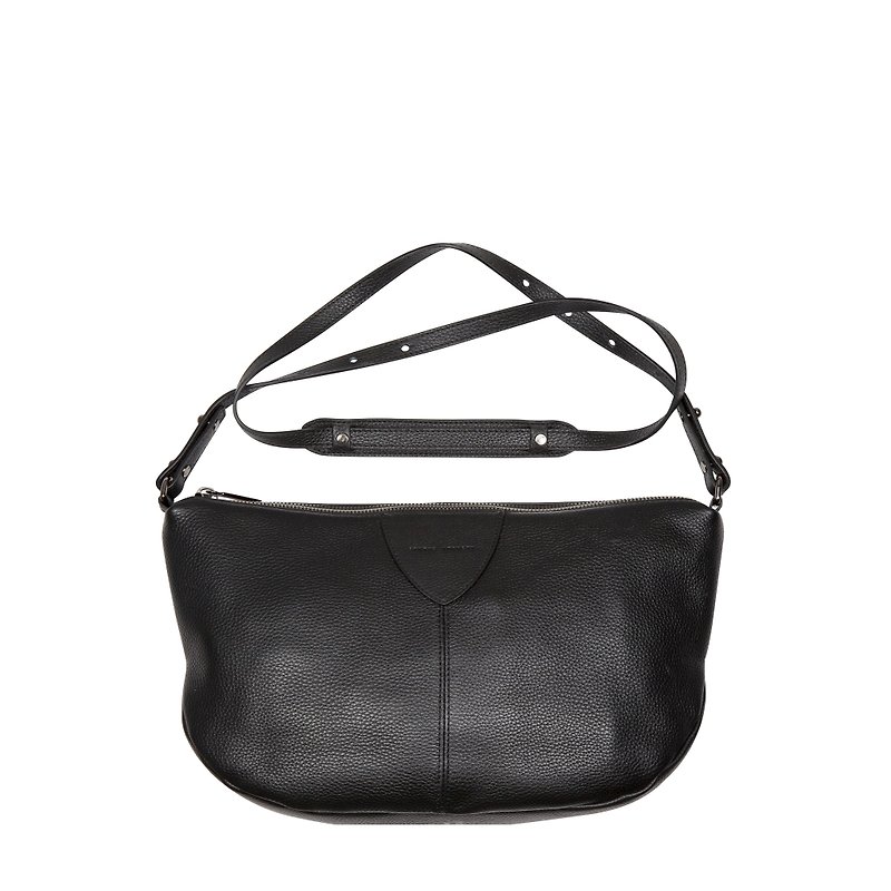 AT A LOSS Shoulder Bag_Black / Black - Messenger Bags & Sling Bags - Genuine Leather Black