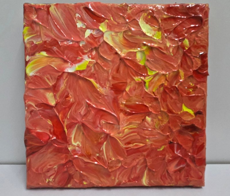 【Lucky Love】手作療癒壓克力畫/丙烯抽象藝術畫/心靈能量/送禮 - 擺飾/家飾品 - 壓克力 