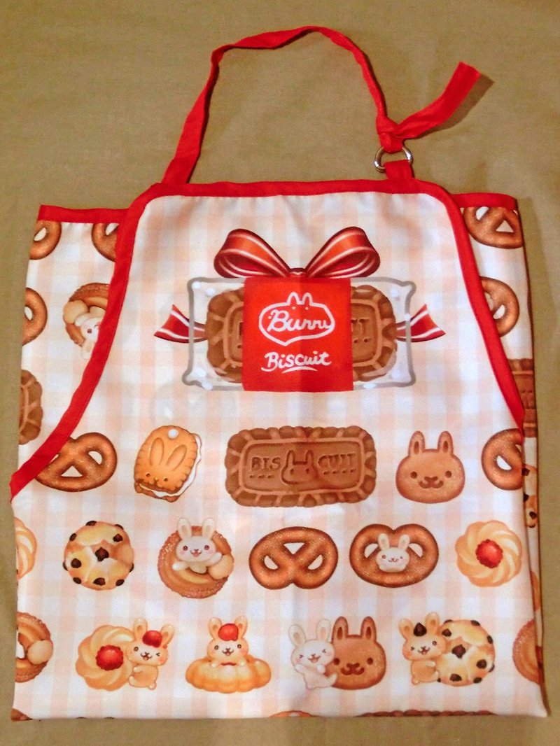 Apron-Butter Cookies Bunny - Aprons - Polyester Red