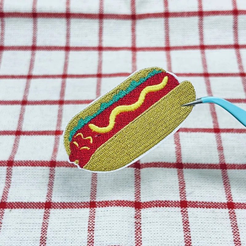 早餐貓貓  熱狗堡 - 編織/刺繡/羊毛氈/縫紉 - 繡線 橘色
