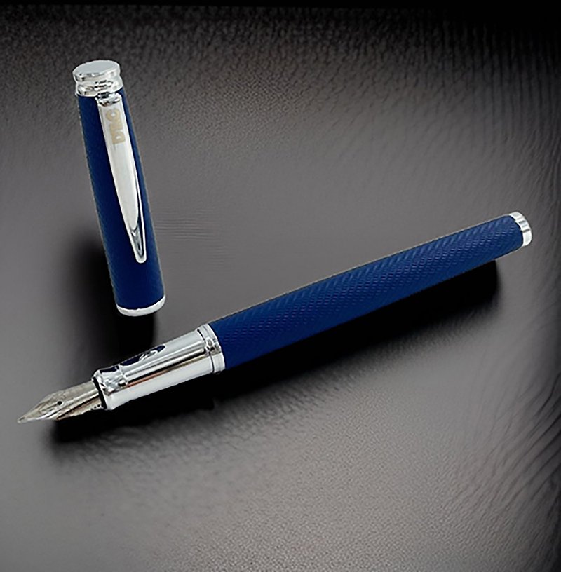 【DT&CREATION】True Love Lifetime Fountain Pen-Blue - Fountain Pens - Other Metals Blue