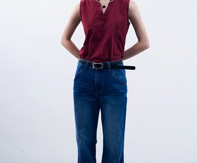 ウォッシュ加工　フレアデニム セールWashed Damaged Flared Denim ⁄ ウォッシュ加工 ダメージ