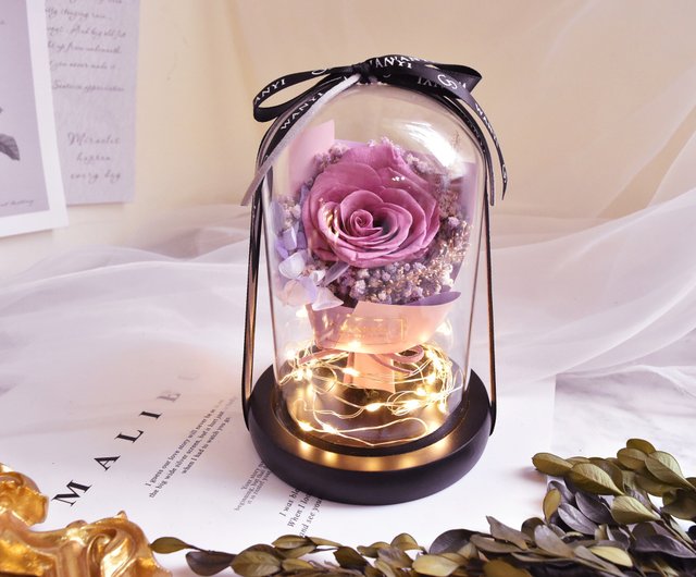 Everlasting Rose Bouquet Glass Lampshade Sunflower Dried Flower Birthday  Valentine's Day Gift Teacher's Day - Shop wanyi Dried Flowers & Bouquets -  Pinkoi