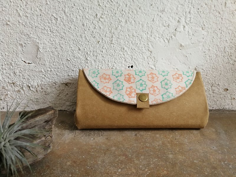 [Natural seal series orange green okra organ wallet - Wallets - Paper 