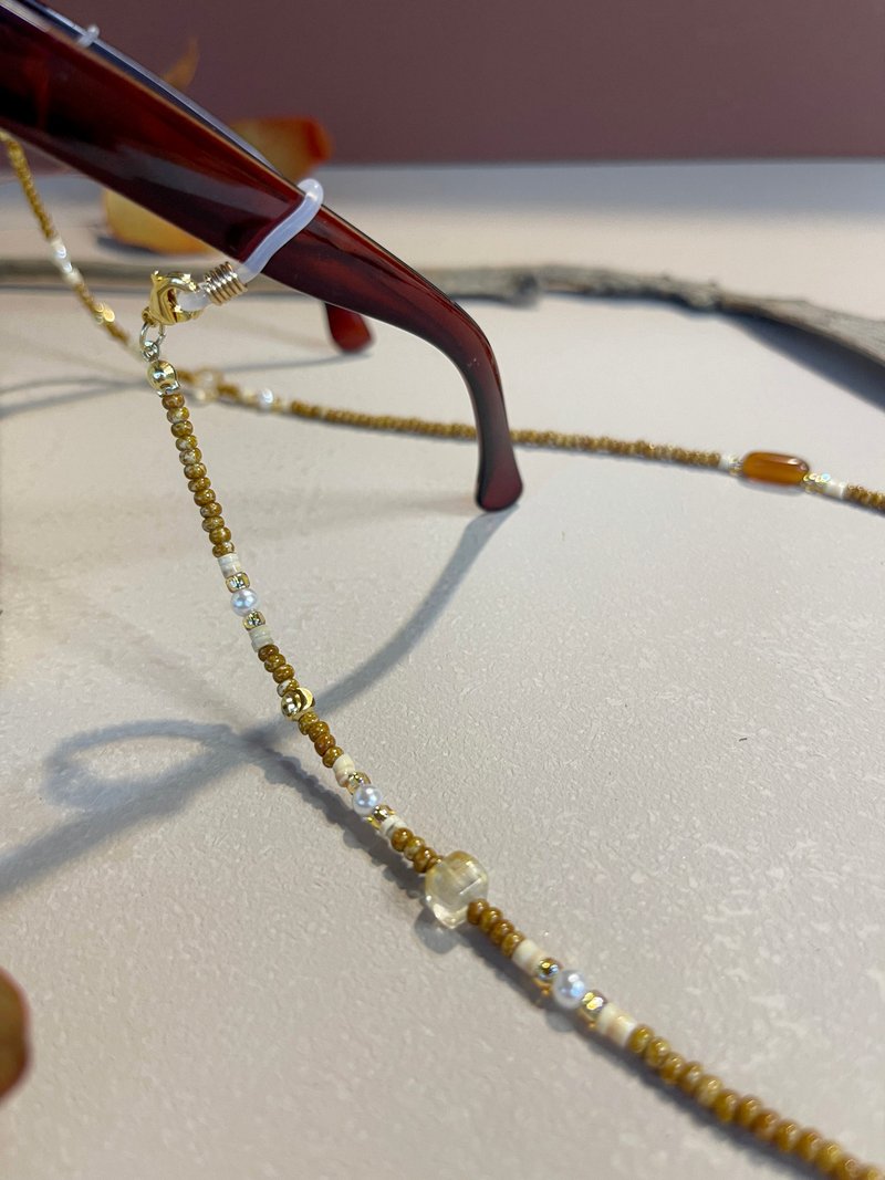 斑駁之秋 項鍊 眼鏡鍊 手鍊 口罩鍊 耳機鍊 - 太陽眼鏡/墨鏡 - 玻璃 橘色