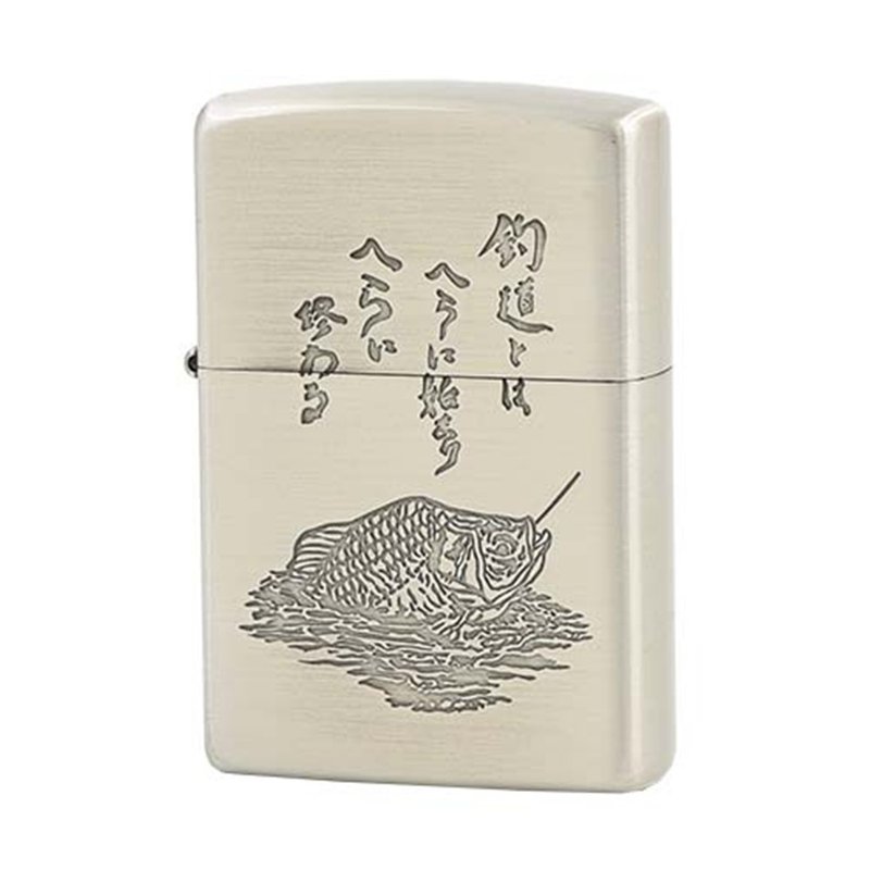 【ZIPPO官方旗艦店】釣魚之道防風打火機 ZA-5-176 - 其他 - 其他材質 銀色