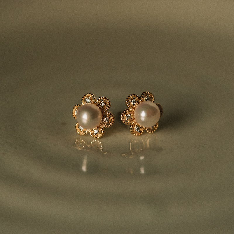 Avery's Garden _Akoya Cultured Pearl Earrings - Earrings & Clip-ons - Pearl 