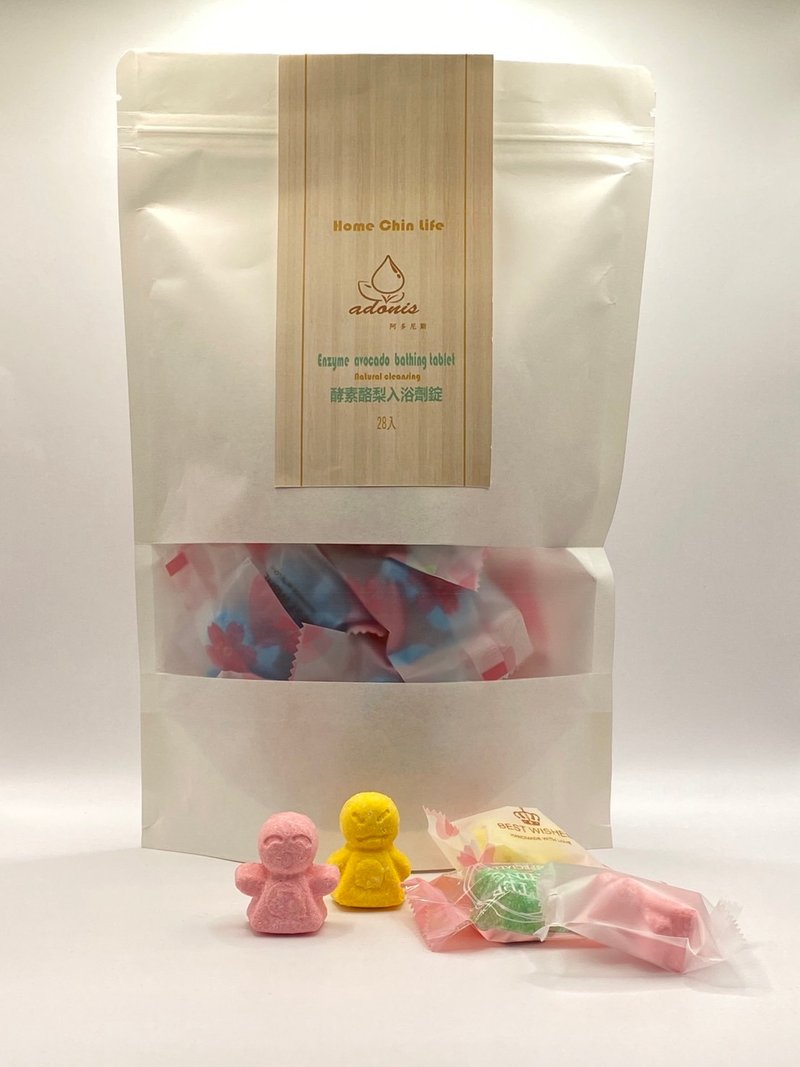 鴻琴生活-【阿多尼斯】酵素酪梨沐浴劑錠28 入補充包 - 沐浴乳/沐浴用品 - 精油 