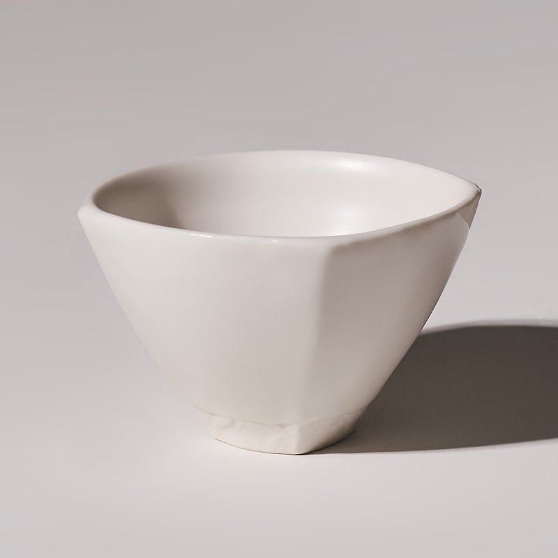 2 Picks_Anda Kiln_Burner Series Rice Bowl Mutton Fat White - Bowls - Porcelain White