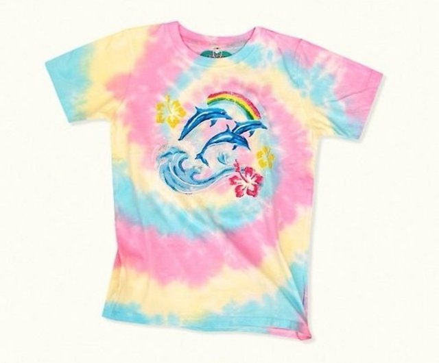 Pink dolphin tie dye hot sale shirt