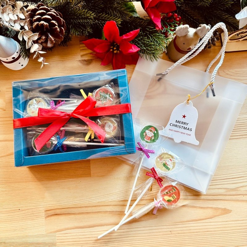 Exchange gifts | Christmas crystal lollipop gift box (8 pieces/box) - Snacks - Fresh Ingredients 