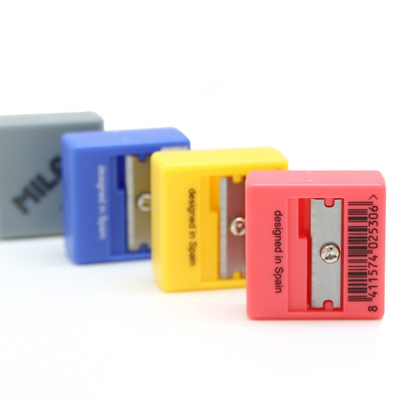 MILAN classic 430 pencil sharpener (4 colors optional) - กบเหลาดินสอ - พลาสติก หลากหลายสี