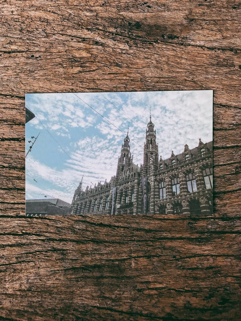 世界的風景。阿姆斯特丹 城市建築 攝影明信片 青青的島 - 心意卡/卡片 - 紙 