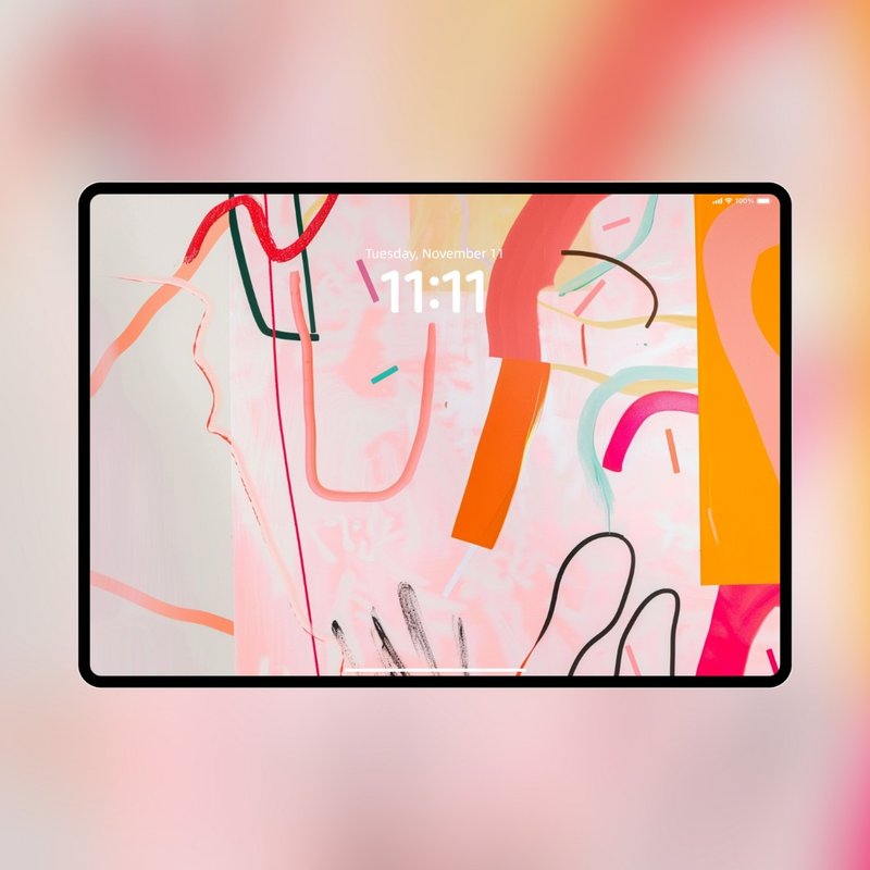 能量壁紙系列 |智能平板 iPad壁紙| I0001  活力動感 - 電子似顏繪/繪畫/插畫 - 其他材質 