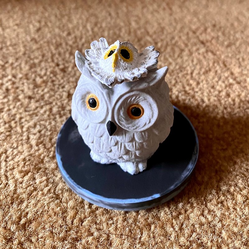 [Healing Small Objects] Owl Stone Diffuser Ornament I A small cute gift in the dark department - Items for Display - Other Materials Multicolor