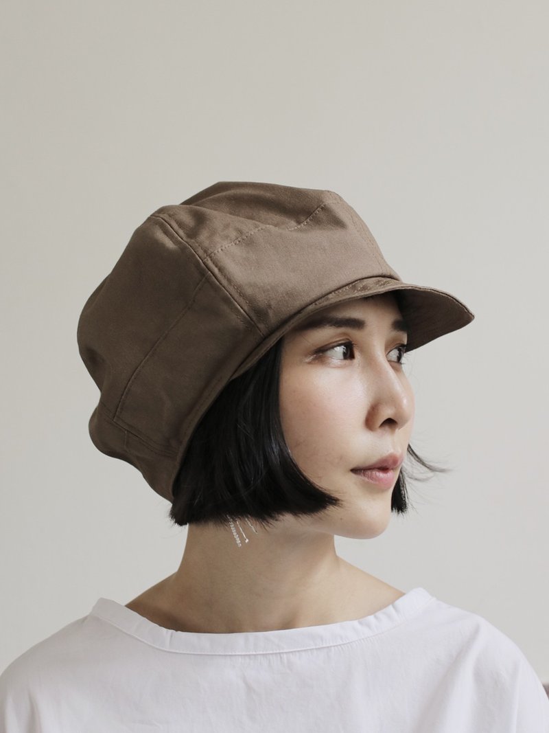OMAKE Omabow Mushroom Cap 土黃 - 帽子 - 棉．麻 咖啡色