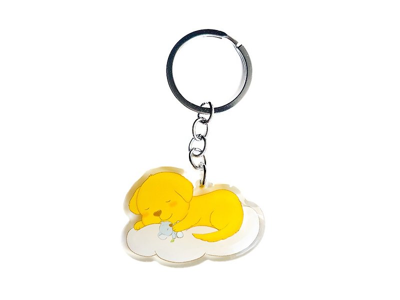 Puppy and Koala Keychain, Double Sided Epoxy Charm, Kawaii Cute Koala Lover Gift - 鑰匙圈/鎖匙扣 - 壓克力 