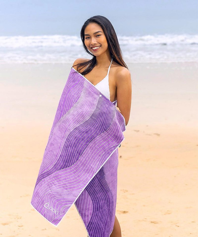 【POKI】Magic Wave Quick-dry Beach Towel
