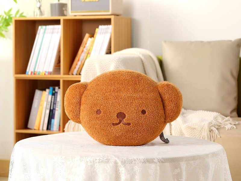 VIPO X Miffy Cushion 40cm (Brown) - Stuffed Dolls & Figurines - Cotton & Hemp Brown