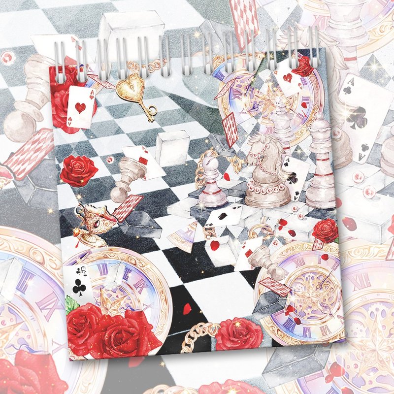 Biyacraft Collage book 'Flower of time' - 筆記本/手帳 - 紙 紅色