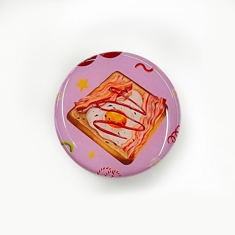 Sunny side up egg toast with bacon - Other - Plastic Purple