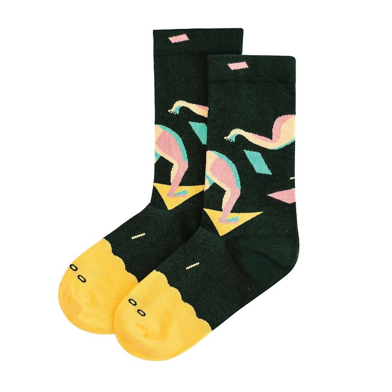 Fancy Footwork - Run Bistro Green Socks - Shop Goodpair Socks Socks ...
