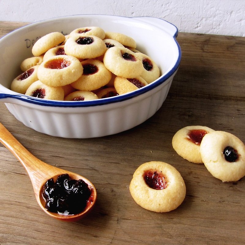 A bite of jam biscuits-2 small buckets (boxes) - คุกกี้ - อาหารสด สีเหลือง