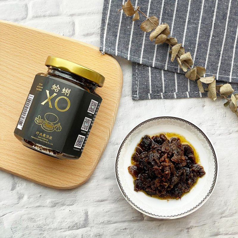 [Haomei Agriculture and Fisheries Products] Clam XO Sauce (slightly spicy) - เครื่องปรุงรส - แก้ว สีดำ